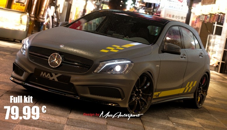Seitenstreifen aufkleber MERCEDES A-KLASSE